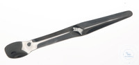 Cuillère spatule, acier inox 18/10,, L=200mm, type labo, verseuse Cuillère spatule, acier inox...