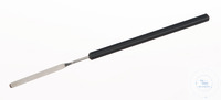 Micro spatula with PVC-handle, L=160mm Micro spatula 18/10 steel with PVC-handle, L=160mm,...