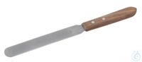 Spatula w. wooden handle, stainless, steel magnetic, L=310mm Spatula with wooden handle, long...