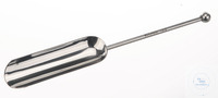 Wheighing scoop with knob, 18/10 Steel, L=200mm, Scoop length=70mm, Scoop width=31mm