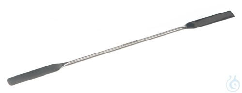 Doppelspatel 18/10 Stahl, flexibel, LxB=250x10mm