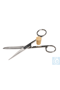 Laboratory scissor, stainless magnetic, L=150mm Laboratory scissor, stainless steel magnetic,...