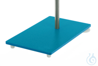 Socles acier peint , bleu, Filetage,, M10, 180x100x6mm Socles acier peint, bleu, Filetage M10,...