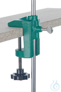 Tafelklem voor statiefstaven D = 12/13 mm, voor tafelbladen tot max . 55 mm, gewicht in g: 1.200,0