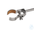 Pinza para matraces estándar, 18/10 acero inox., d=150mm, extremos recubiertos con corcho