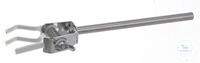 Clamp micro 18/10 steel, w. shaft, d=0-20mm Clamp micro 18/10 steel, one side, with shaft, Span...