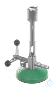 Bunsen burner f. propane, w. stopcock, 1300°C Bunsen burner for propane, max 1300°C, with air...