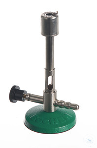 Bunsen burner f. natural gas, w. needle, valve, DIN 30665 Bunsen burner for natural gas, DIN...