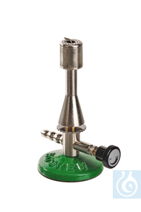 Teclu burner f. propane, w. needle, valve, DIN 30665, 1300°C Teclu burner for propane, DIN 30665,...