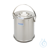 Isolerende kan met deksel, inox 18/10, dubbelwandig, 10 l Isolerende kan met deksel, roestvrij...