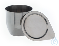 Crucible Nickel, wall thickness 1mm, HxD=40x40mm, 30ml Crucible out of Nickel, wall thickness...