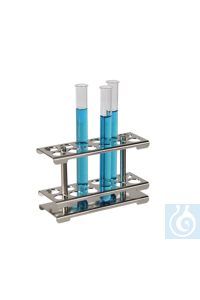 Test tube stand 18/10 steel, detachable, 2x12
