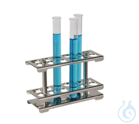 Test tube stand 18/10 steel, detachable, 2x12