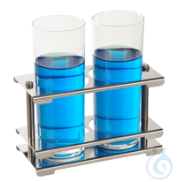 Test tube stand 18/10 steel, detachable, 4x12