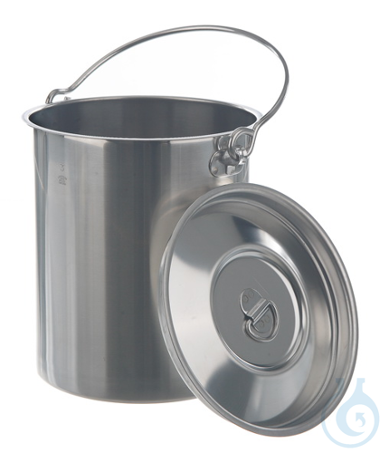 Transportbehaelter mit Deckel/Henkel, 18/10Stah...