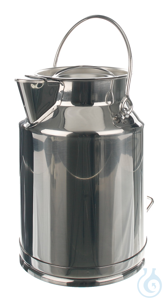 Transport jug 18/10 steel, 5 l Transport jug 18/10 steel with lid, spout und handle, 5 liter