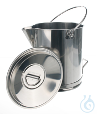 Maatkan inox 18/10, 20 l, met schaalverdeling, met giettuit