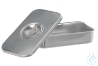 Instrumentenschaal met deksel, inox 18/10, 315 x 215 x 60 mm Instrumentenschaal met deksel,...