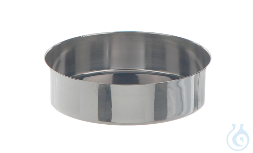 Evaporating dish 18/10 steel, flat, shape, 50 ml