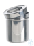 Dressing jar with lid 18/10 steel, DxH=180x180mm, stackable