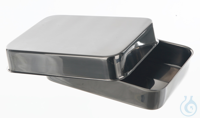 Instruments tray with lid, LxWxH=210x150x40mm Instruments tray with lid, 18/10 steel,...