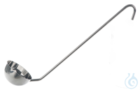 Schöpfkelle 18/10 Stahl, 2000ml, D=200mm, L=500mm, runder Griff Gewicht in g: 800,0