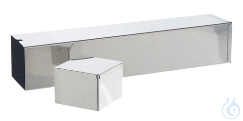 Pipettenbuechse 18/10 Stahl, 70x70x290mm