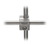 Doppelmuffen viereckig 18/10 Stahl, d=12-13x12-13mm Doppelmuffen viereckig 18/10 Stahl,...