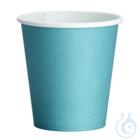 Trinkbecher aus Papier, 180 ml / 200 ml Füllmenge, laguna blue (50 Stck.)...
