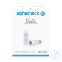 alphacheck DUAL Sicherheits-Pen-Nadeln 30 G x 5 mm (100 Stck.) UK = 12 Pack...