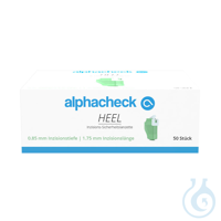 alphacheck HEEL Inzisions-Sicherheits- lanzetten 0,85 x 1,75 mm (50 Stck.) UK...