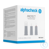 alphacheck PROTECT Sicherheits-Pen- Nadeln 30 G x 5 mm (100 Stck.) UK = 20...