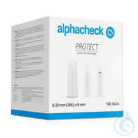 alphacheck PROTECT Sicherheits-Pen- Nadeln 30 G x 8 mm (100 Stck.) UK = 20...