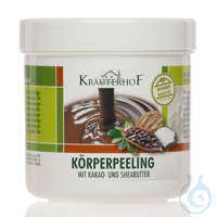 KräuterhoF Körperpeeling mit Kakao- und Sheabutter 400 g UK = 24 Dosen...
