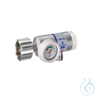 Druckminderer PR-O2-DIN-S-LS15-0 Durchfluss 0-15l/min. Sauerstoff, kurzer...
