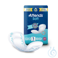 Attends Soft 1 Mini, Inkontinenzeinlagen (20 Stck.) UK = 12 Pack Attends Soft...
