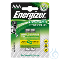 Energizer NiMH Akkumulatoren Power Plus Micro AAA HR03 1,2 V (2er-Pack) VE= 1...
