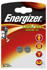 Energizer Spezialbatterie 186, Typ LR43 1,5 V (2er-Pack)#E301536501# VE= 1...