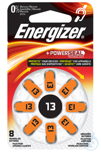 Energizer Batterie Typ 13 1,4 V für Hörgeräte (8 Stck.) #E301431601#  EAN:...