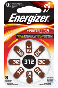 Energizer Batterie Typ 312 1,4 V für Hörgeräte (8 Stck.) #E301431802#...