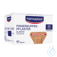 Hansaplast Elastic Fingerkuppenpflaster. 4.4 x 5 cm (50 Stck.) UK = 100 Pack...