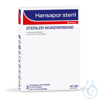 Hansapor steril Wundverband, 8 x 10 cm (3 Stck.) Kart. = 10 Pack / UK = 40...