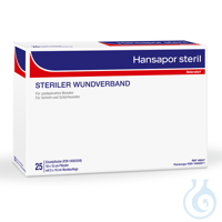 Hansapor steril Wundverband, 10 x 15 cm (25 Stck.) Kart. = 3 Pack / UK = 10...