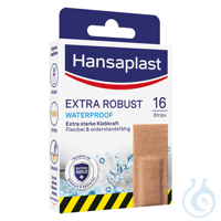 Hansaplast Extra Robust Strips 7,6 x 2,6 cm (16 Stck.) UK = 10 Pack  EAN:...