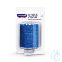 Hansaplast Cohesive Bandage blau, 6 cm x 4 m Pack = 5 Stck.02042023...