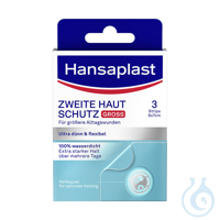 Hansaplast Zweite Haut Schutz Gross, Hydrokolloid-Pflaster 6 x 7 cm (3 Stck.)...