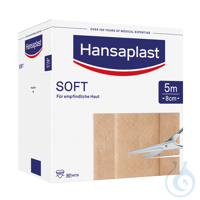 Hansaplast Soft Wundschnellverband hautfarben, 5 m x 8 cm UK = 20...