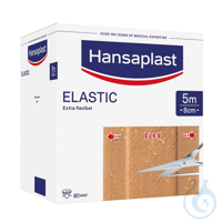 Hansaplast Elastic Wundschnellverband, hautfarben 5 m x 8 cm  UK = 20 Stck....