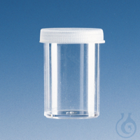 Probengefäß, PS, mit Deckel, 12 ml  VE = 1000 Stck. Probengefäß, PS, mit...
