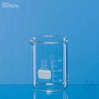 Becher, niedere Form, Boro 3.3, 250 ml, mit Teilung und Ausguss VE = 10 Stck....